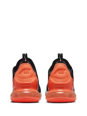Nike Orange/Black Air Max 270 Trainers - Image 6 of 11