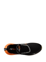 Nike Orange/Black Air Max 270 Trainers - Image 8 of 11