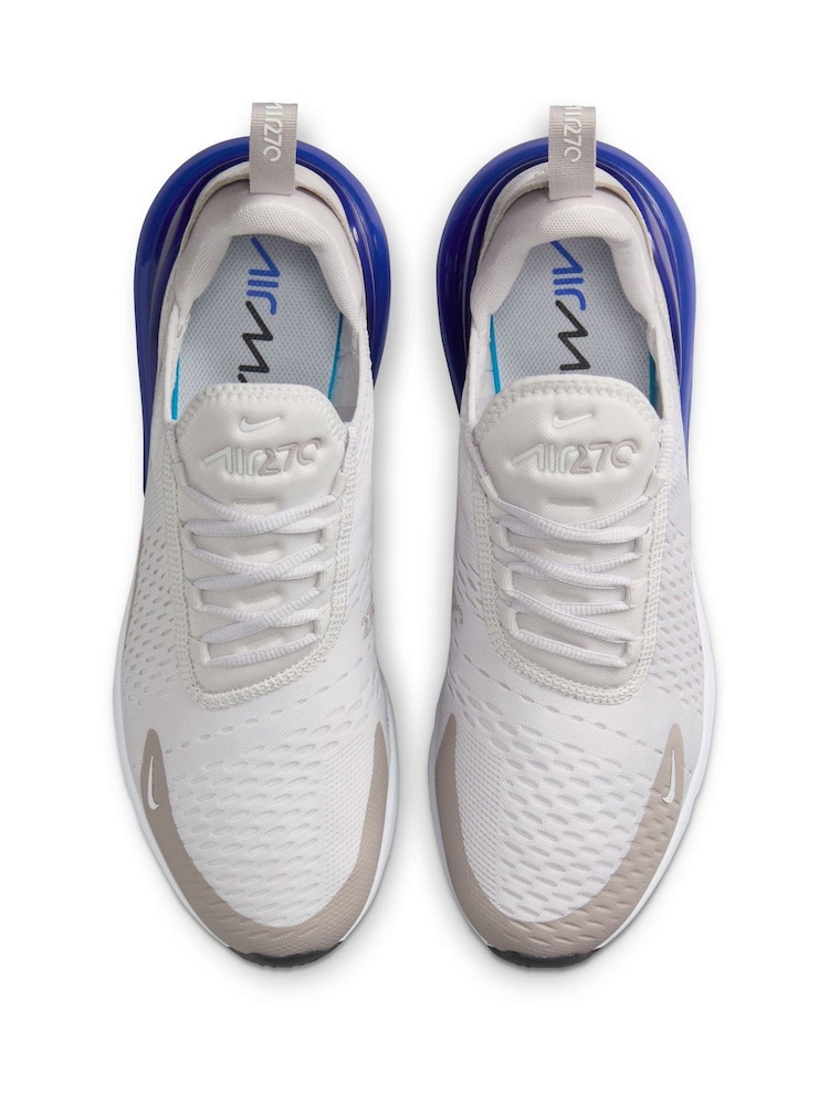 Nike Grey/Blue Air Max 270 Trainers - Image 11 of 11