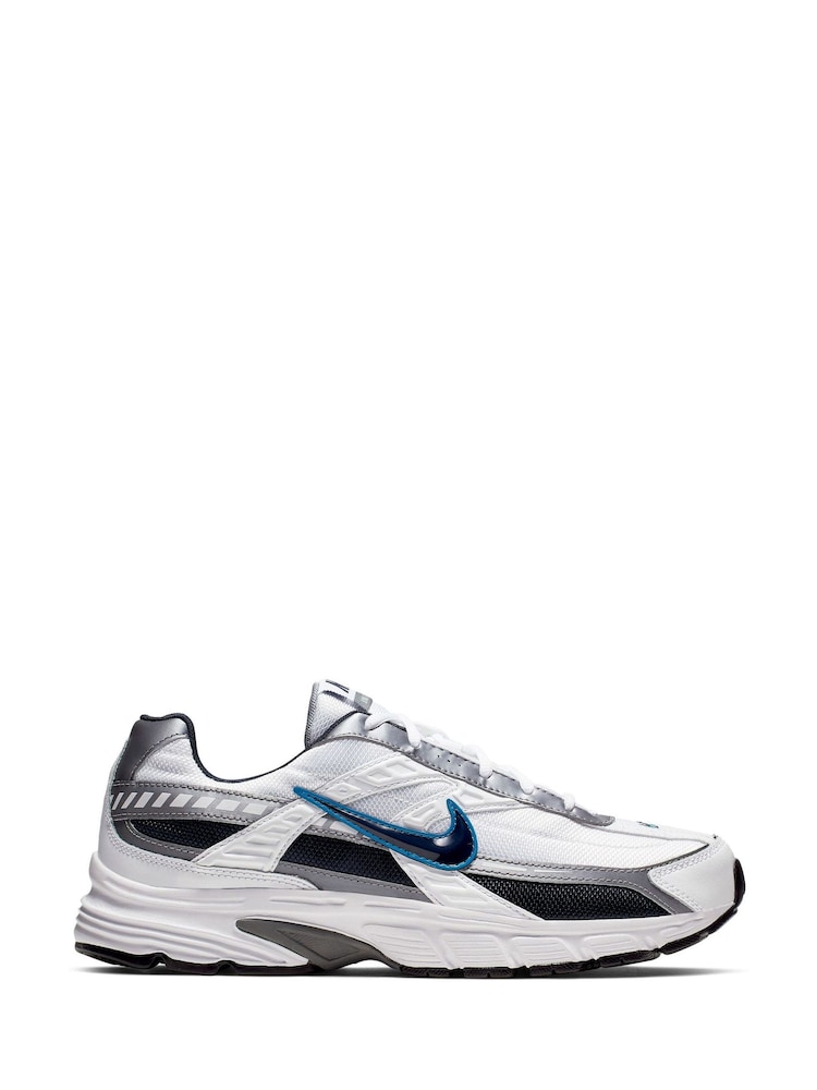 Nike White/Black Blue Initiator Trainers - Image 1 of 12