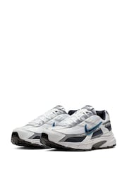 Nike White/Black Blue Initiator Trainers - Image 3 of 12