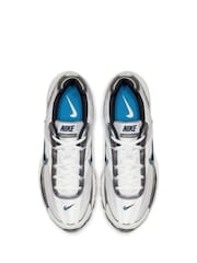 Nike White/Black Blue Initiator Trainers - Image 5 of 12