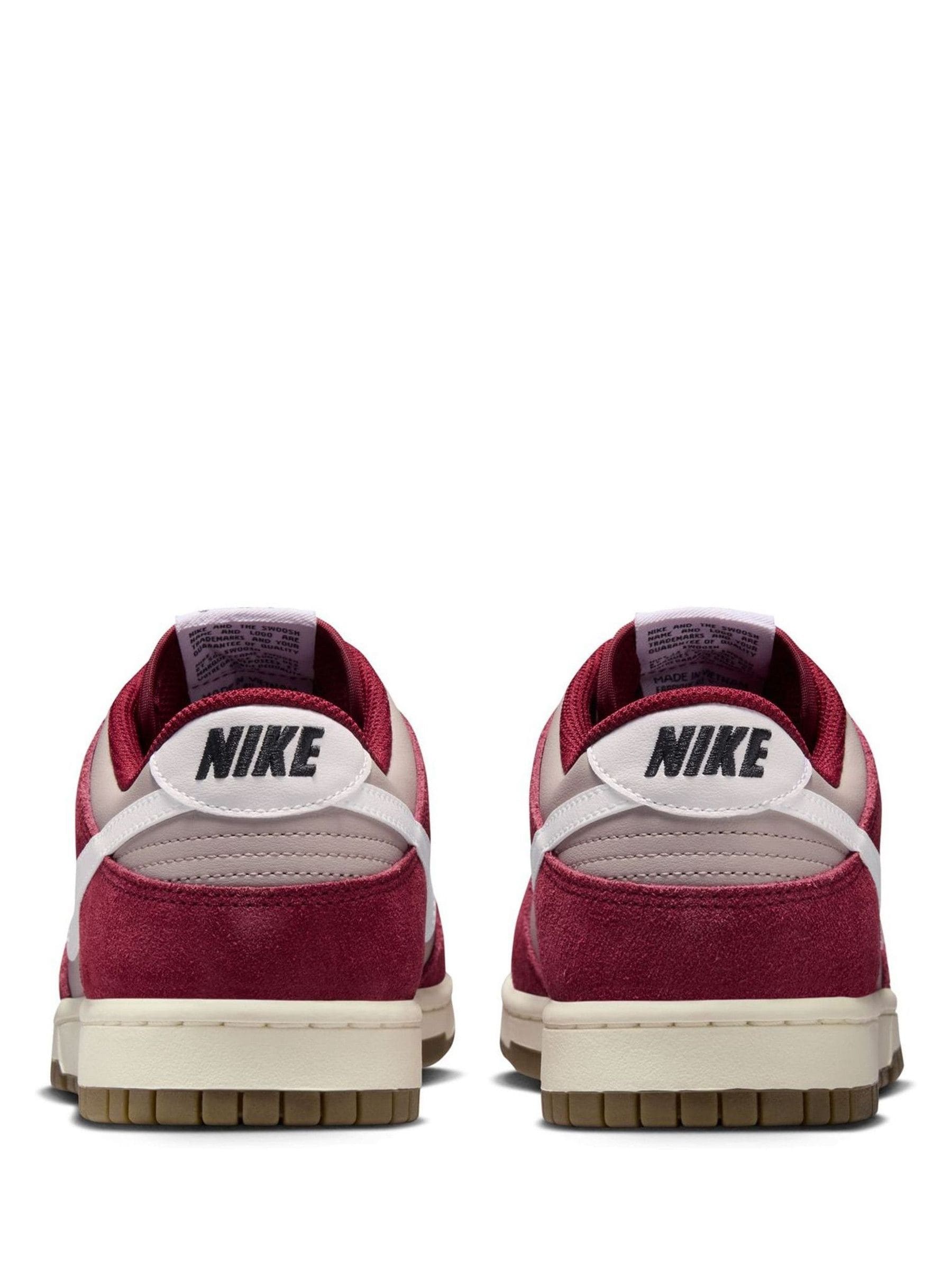 low dunk red and grey