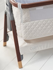 Tutti Bambini Walnut and Cream CoZee Luxe Bedside Crib - Image 3 of 5