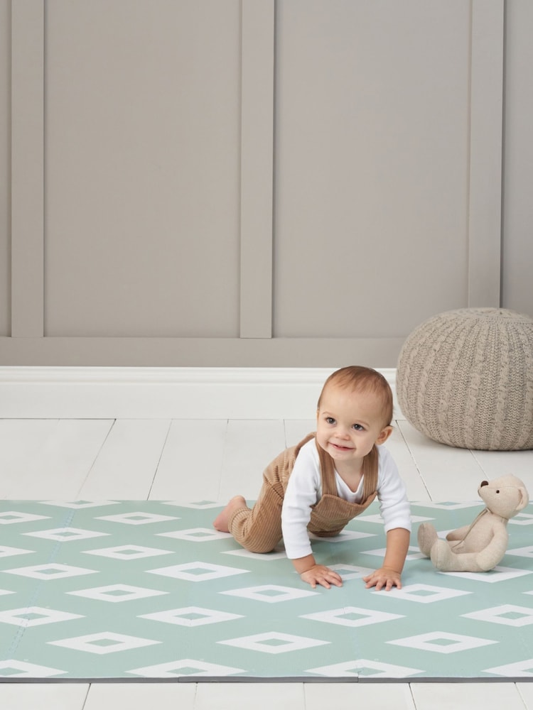 Tutti Bambini Tiles Diamond Mint Puzzle Playmat 120 x 175cm - Image 2 of 5