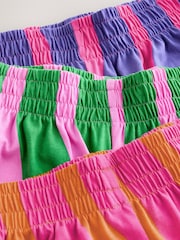 Pink/Green Bright Wavy Print Short Pyjamas 3 Pack (3-16yrs) - Image 11 of 11