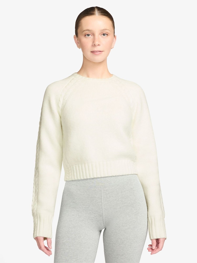 Natural - Nike Crew Neck Knit Jumper - Imaginea 1 din 3