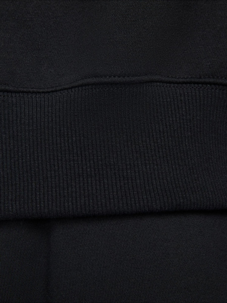 Nike Black Sportswear Phoenix Fleece 1/4-Zip Cropped Sweatshirt - Image 7 of 7