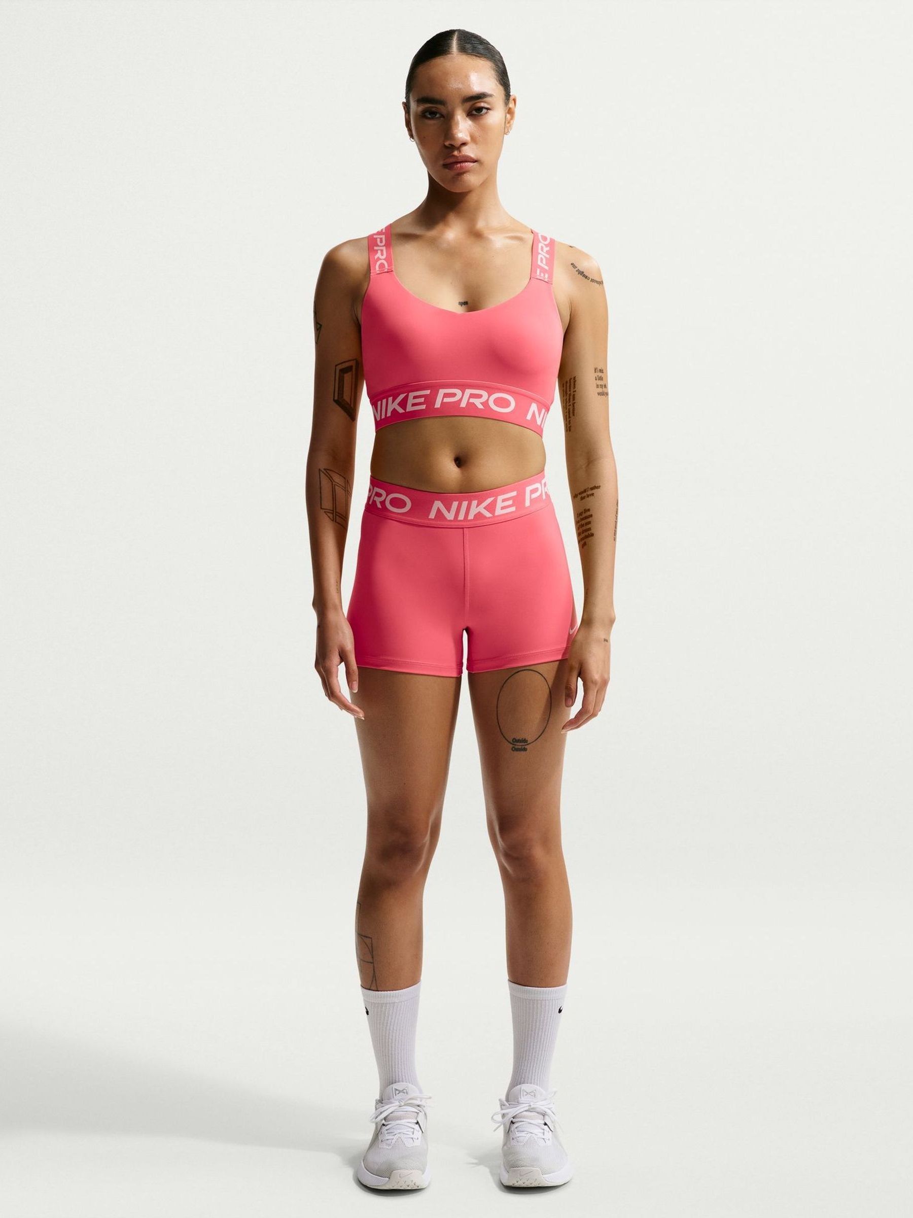 nike coral sports bra