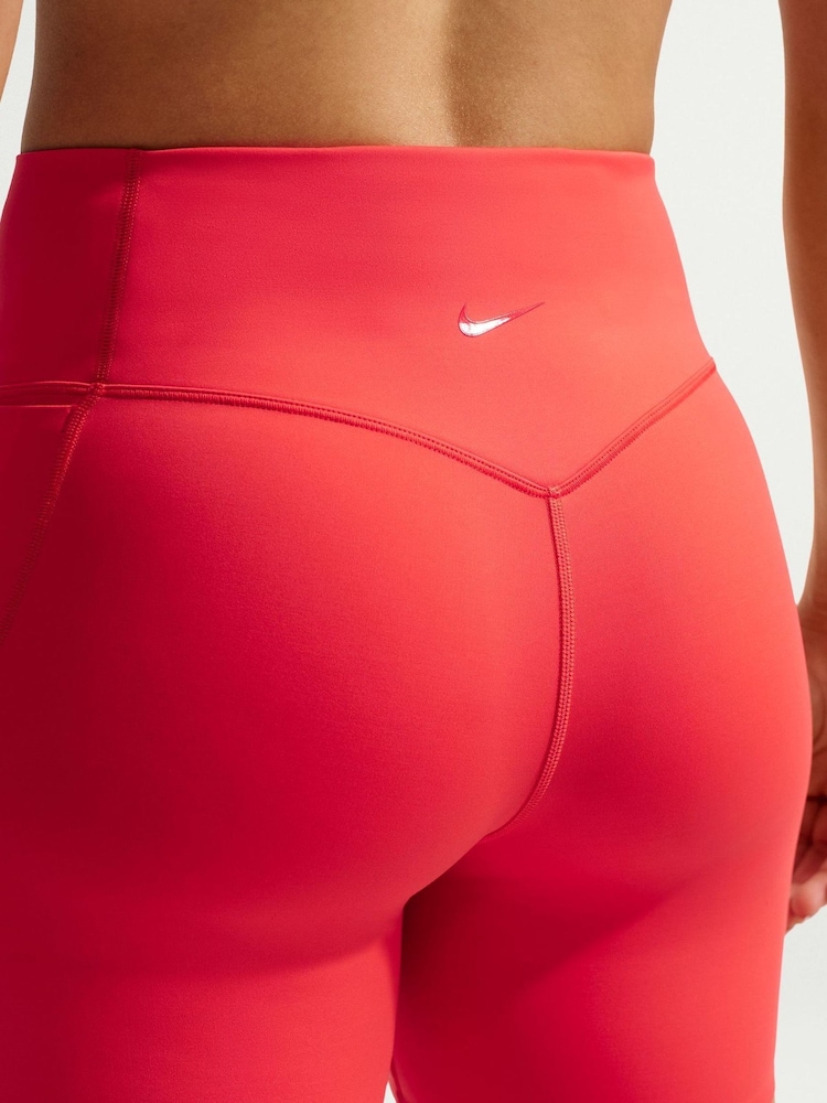 Nike Crimson Red Universa Seamless Front 5 Inch Cycling Shorts - Image 7 of 7 Nike Crimson Red Universa Seamless Front 5 Inch Cycling Shorts - Image 7 of 7