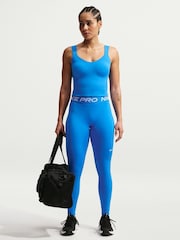 Nike Photo Blue Pro Sculpt Medium-Support Padded Sports Bra Tank - Image 1 of 6
