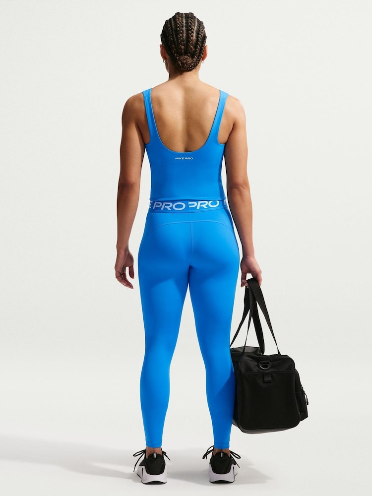 Nike Photo Blue Pro Sculpt Medium-Support Padded Sports Bra Tank - Image 2 of 6