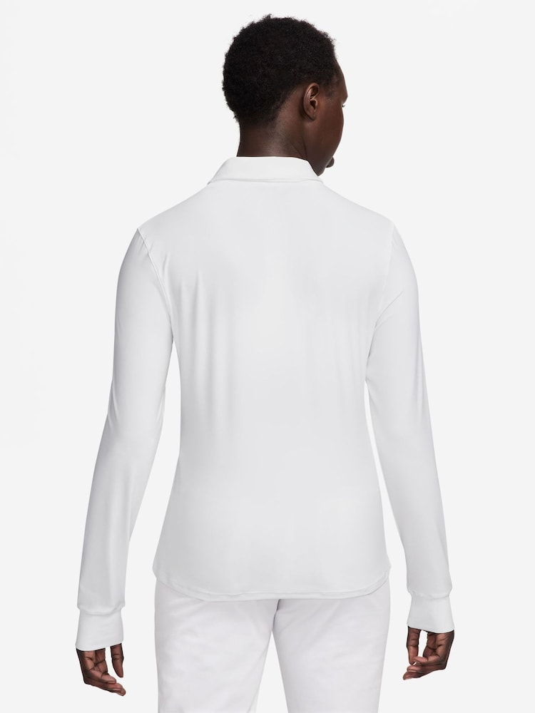 Nike White Victory Long Sleeve Polo Shirt - Image 2 of 3