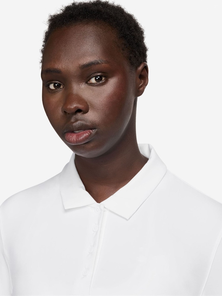 Nike White Victory Long Sleeve Polo Shirt - Image 3 of 3