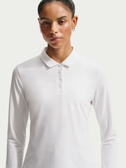 Nike White Victory Long Sleeve Polo Shirt - Image 5 of 5