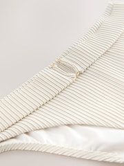 B by Ted Baker High Leg Cream Bikini Briefs with Belt - Image 6 of 7