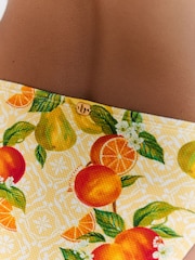 B by Ted Baker Braided Tie Side Yellow Fruit Bikini Briefs - Image 5 of 5