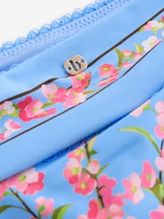 B by Ted Baker High Leg Blue Floral Bikini Briefs - Image 7 sur 10