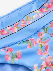 B by Ted Baker High Leg Blue Floral Bikini Briefs - Image 8 sur 10