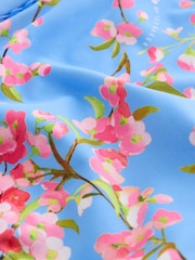 B by Ted Baker High Leg Blue Floral Bikini Briefs - Image 9 sur 10