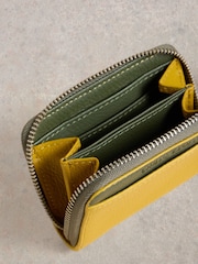 White Stuff Yellow Cerys Zip Around Purse - Image 3 of 4