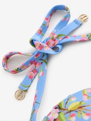 Μπικίνι τοπ με μπανέλα B by Ted Baker σε μπλε φλοράλ απόχρωση DD+ - Εικόνα 10 από 10