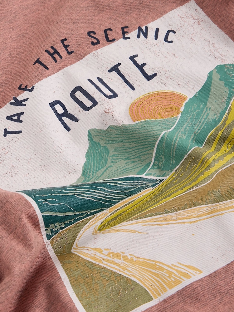 White Stuff Pink Abersoch Graphic Print Scene Bike T-Shirt - Image 6 of 6 White Stuff Pink Abersoch Graphic Print Scene Bike T-Shirt - Image 6 of 6