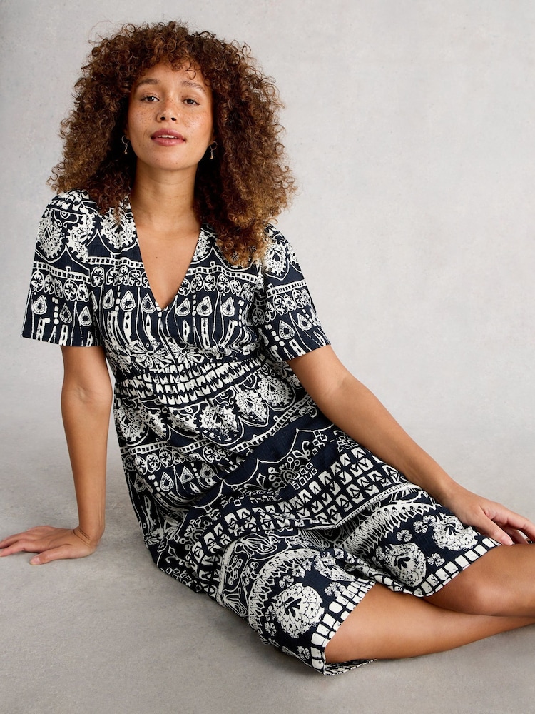 lucy midi dress LUCY MIDI DRESS GREEN PRINT | Online Outlet