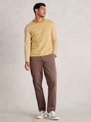 White Stuff Yellow Accleton Long Sleeve T-Shirt - Image 1 of 6