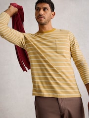 White Stuff Yellow Accleton Long Sleeve T-Shirt - Image 2 of 6