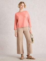 White Stuff Red Demi Dolman Top - Image 1 of 6