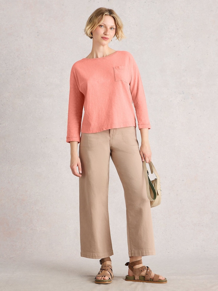 White Stuff Red Demi Dolman Top - Image 1 of 6