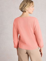 White Stuff Red Demi Dolman Top - Image 2 of 6