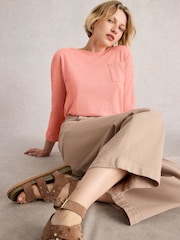 White Stuff Red Demi Dolman Top - Image 3 of 6