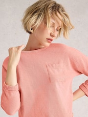 White Stuff Red Demi Dolman Top - Image 4 of 6