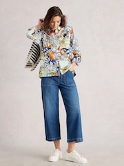 White Stuff Orange Sophie Cotton Shirt - Image 1 of 6