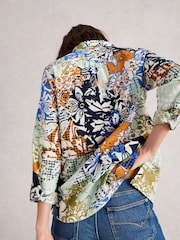 White Stuff Orange Sophie Cotton Shirt - Image 3 of 6