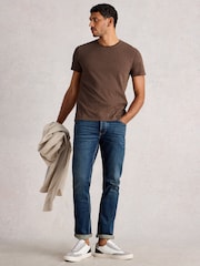 White Stuff Brown Abersoch Short Sleeve T-Shirt - Image 1 of 6