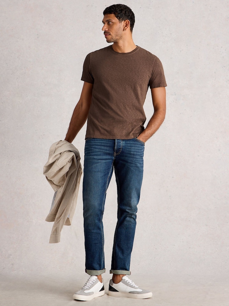 White Stuff Brown Abersoch Short Sleeve T-Shirt - Image 1 of 6
