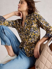 White Stuff Yellow Annie Jersey Shirt - Image 3 of 6