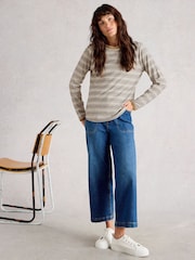 Natural - Camiseta Clara Stitch White Stuff - Imagem 1 de 6