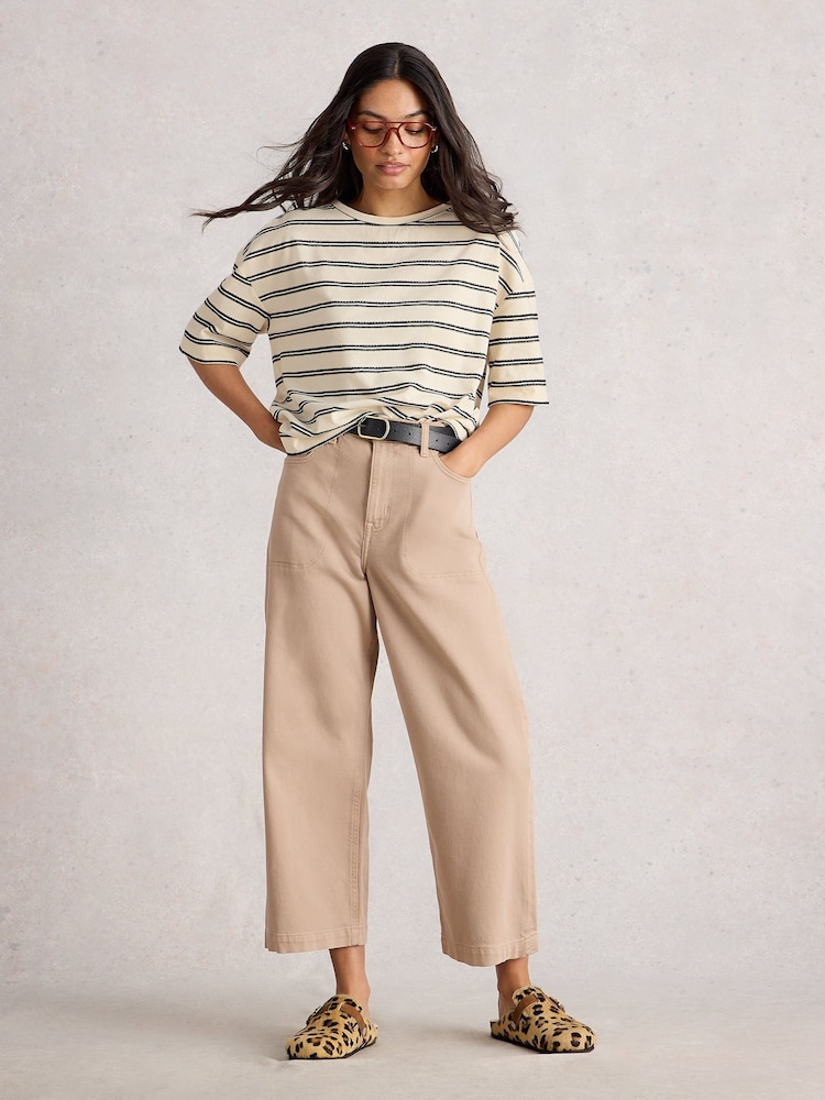 White Stuff White Katya Stripe T-Shirt - Image 1 of 6 White Stuff White Katya Stripe T-Shirt - Image 1 of 6