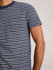 White Stuff Abersoch Stripe Short Sleeve T-Shirt - Imagen 3 de 6