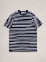 White Stuff Abersoch Stripe Short Sleeve T-Shirt - Imagen 5 de 6