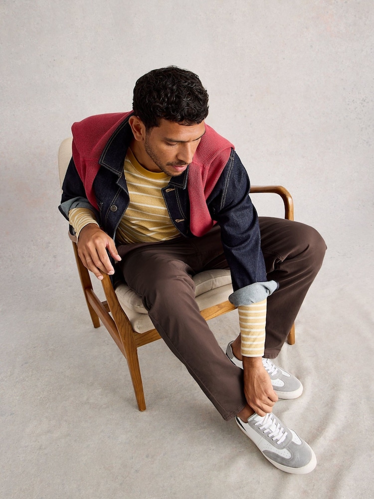 White Stuff Brown Sutton Chino Trousers - Image 2 of 6 White Stuff Brown Sutton Chino Trousers - Image 2 of 6