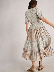 White Stuff White Clementine Midi Dress - Image 2 of 6