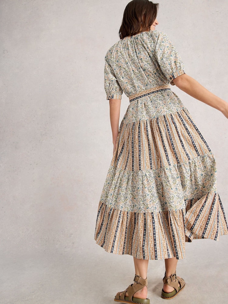 White Stuff White Clementine Midi Dress - Image 2 of 6