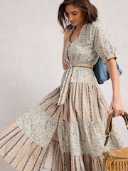 White Stuff White Clementine Midi Dress - Image 4 of 6