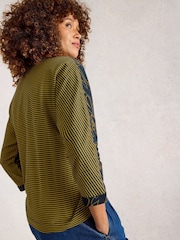White Stuff Blue Demi Dolman Top - Image 2 of 6