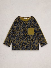 White Stuff Blue Demi Dolman Top - Image 5 of 6